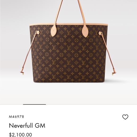 Louis Vuitton Neverfull difference for Mm size bag and Gm size bag - Picture 4 of 4